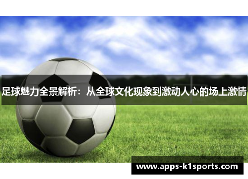 足球魅力全景解析：从全球文化现象到激动人心的场上激情
